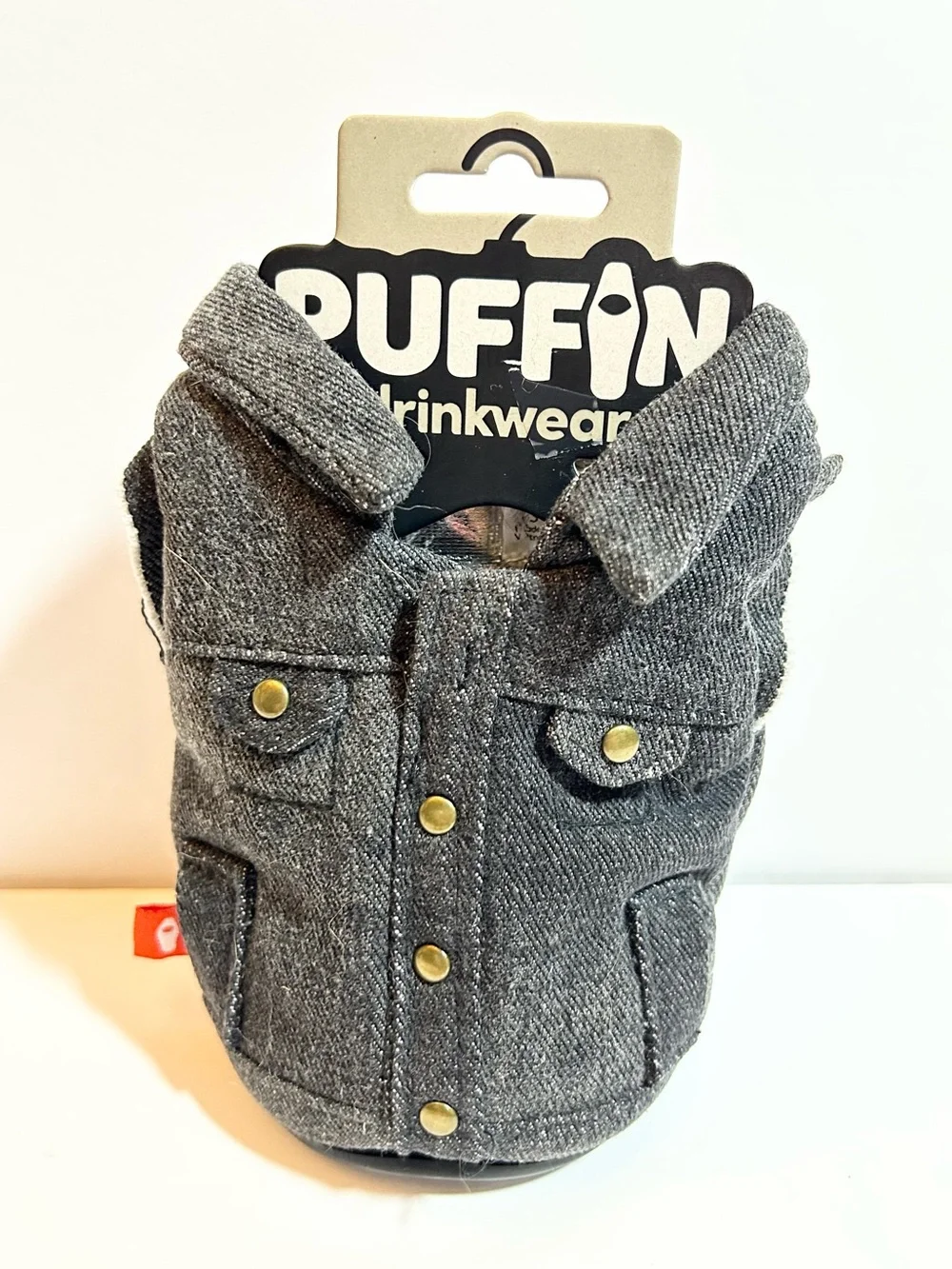 Puffin - The Denim Vest - Insulated 12 oz Can Cooler I Beer Bottle & Soda Can